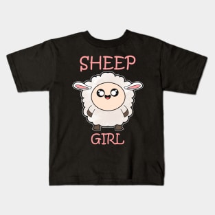 Sheep Girl Kids T-Shirt